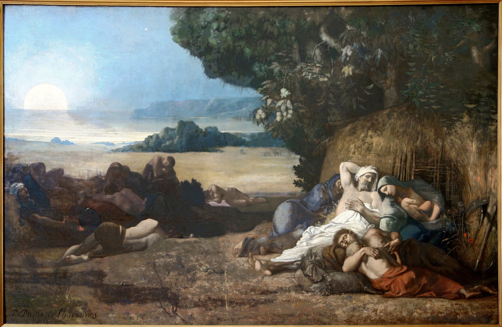 Le Sommeil - Pierre Puvis de Chavannes image 1 tableau peint à l’huile sur toile