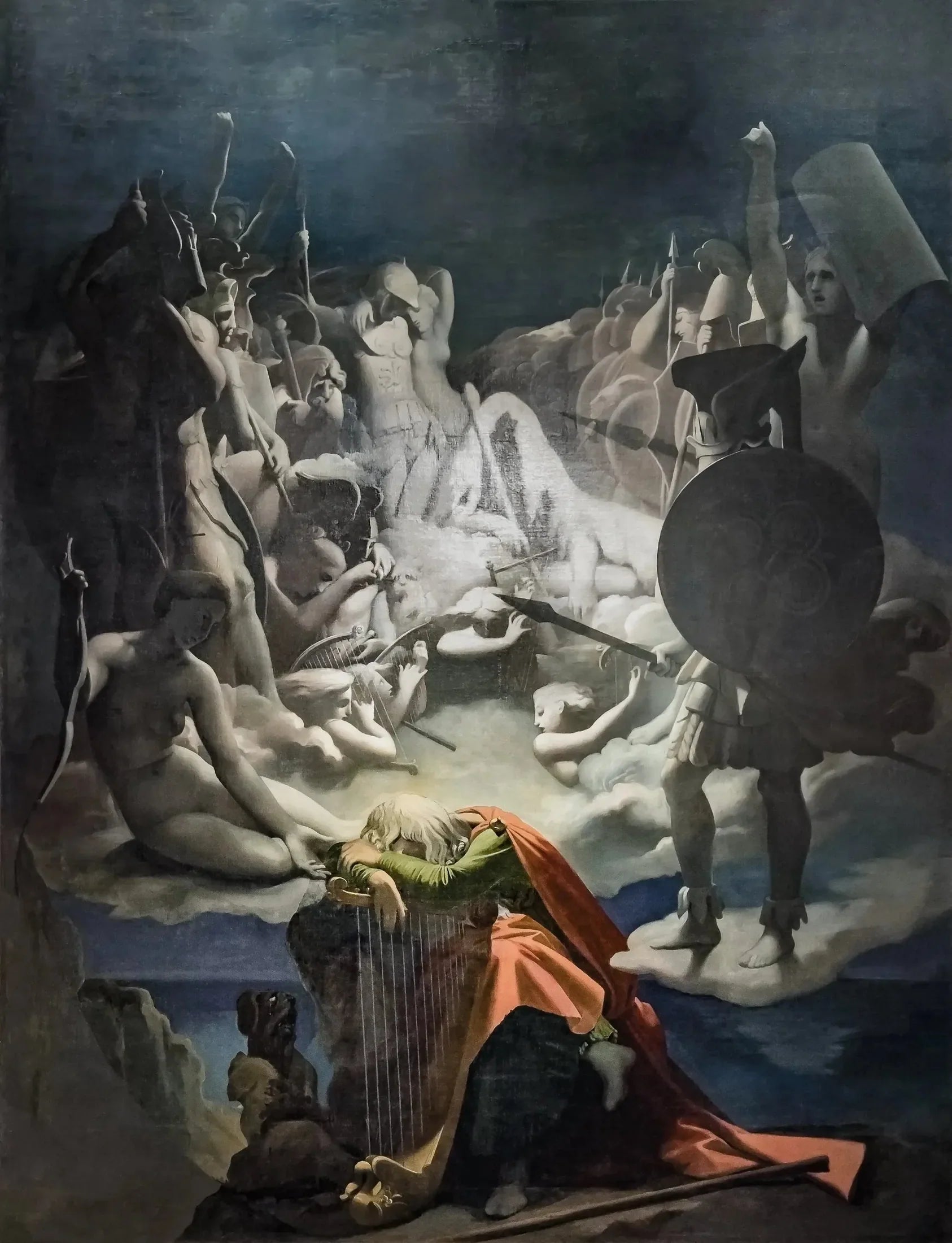 Le Songe d'Ossian - Jean-Auguste-Dominique Ingres image 1 reproduction de peinture à l’huile