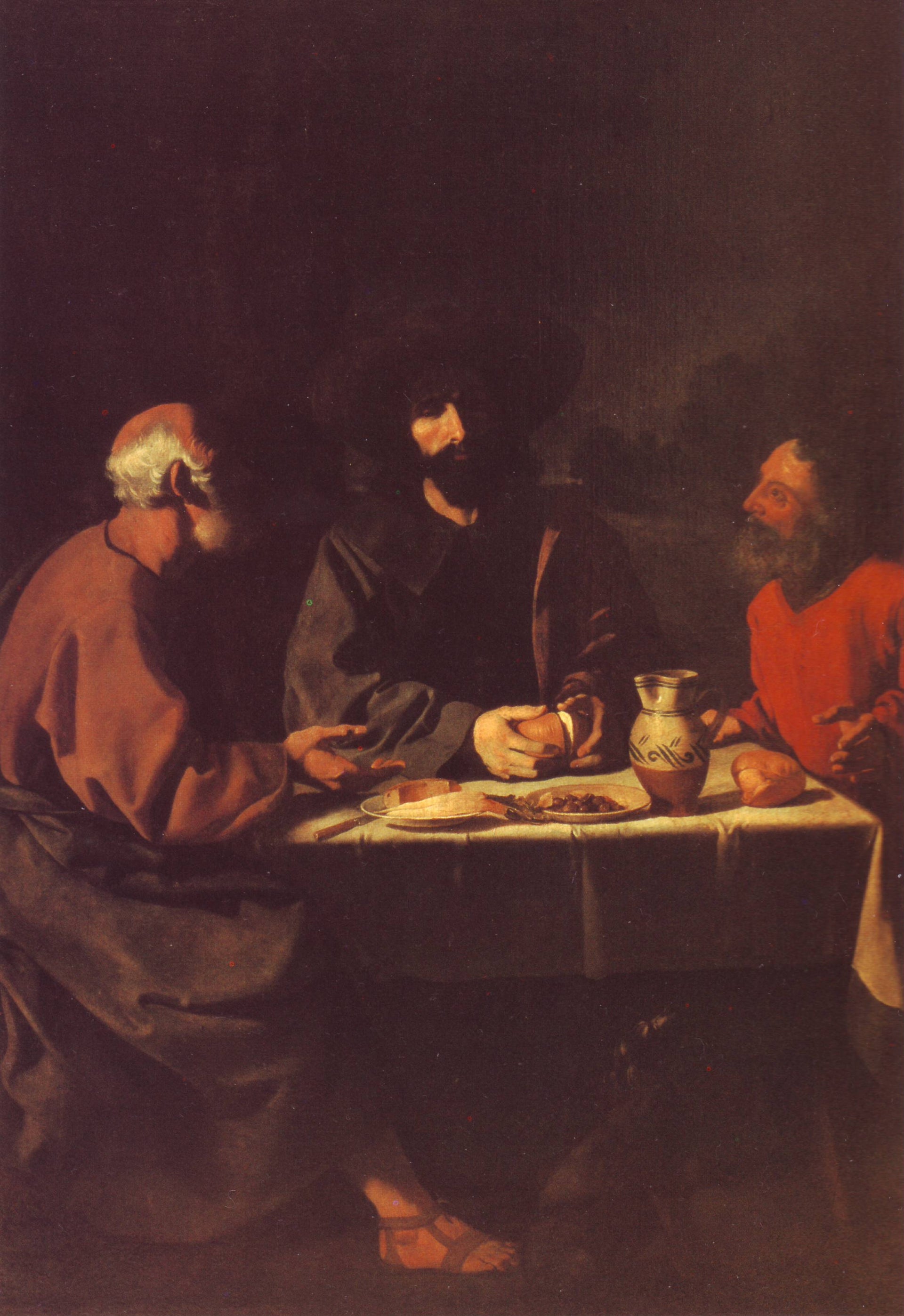Le Souper à Emmaüs - Francisco de Zurbarán image 1 reproduction artisanale de tableau