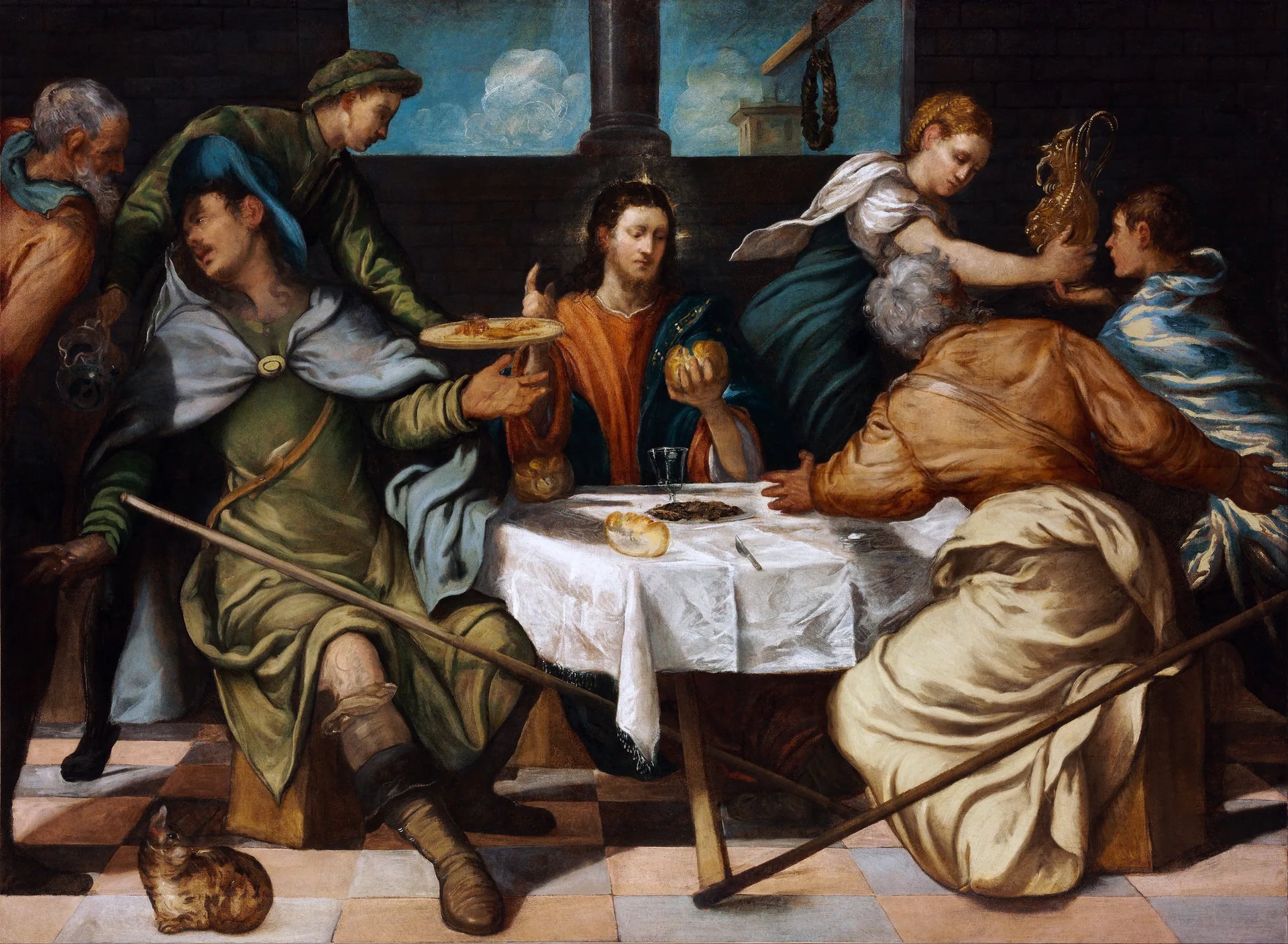 Le Souper à Emmaüs - Jacopo Tintoretto image 1 tableau peint à l’huile sur toile