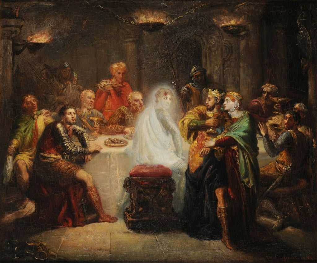 Le Spectre de Banquo - Théodore Chassériau image 1 tableau peint à l’huile sur toile