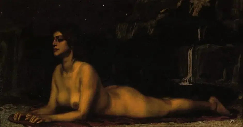 Le Sphinx - Franz von stuck image 1 copie de tableau peinte à la main