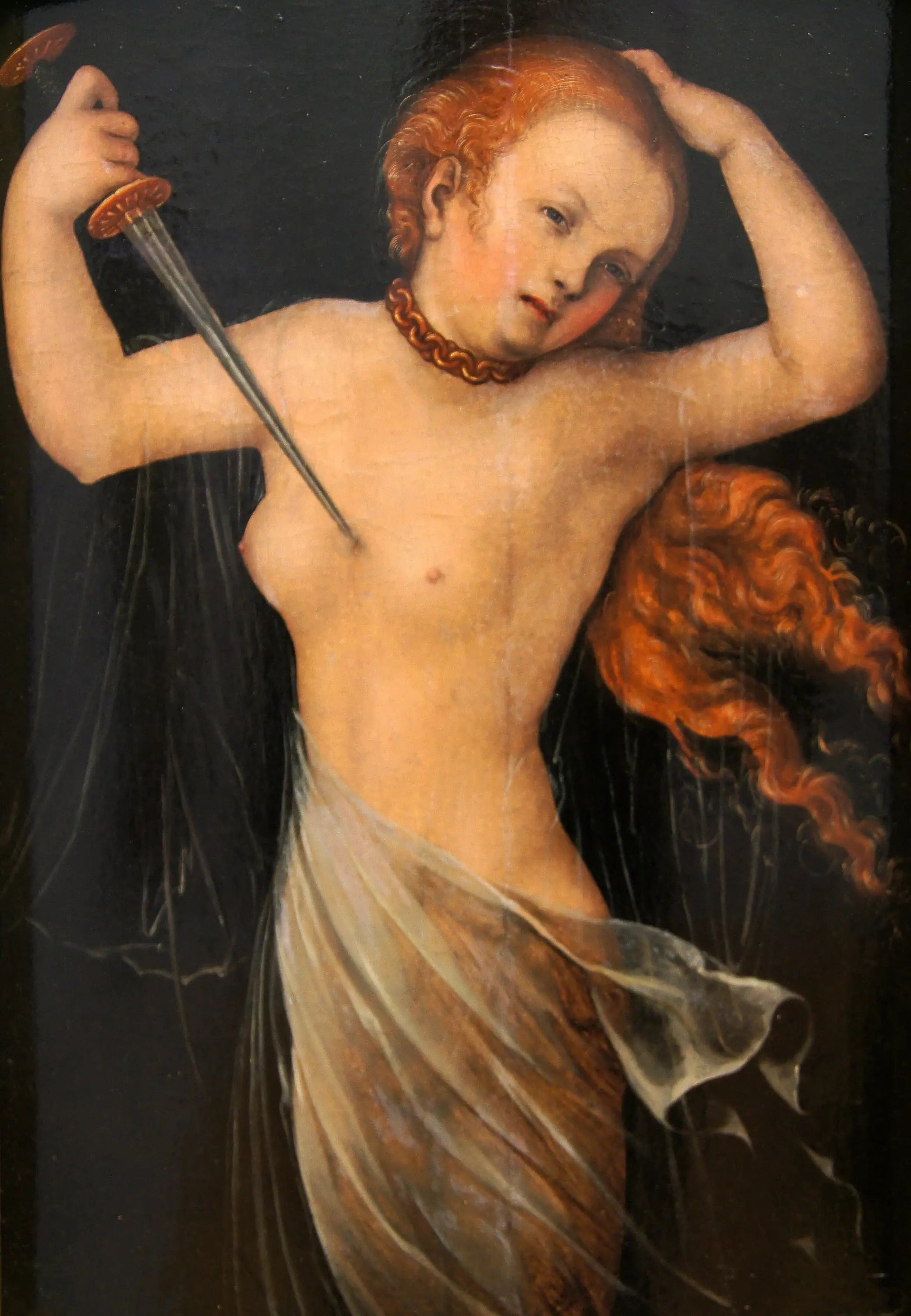 Le suicide de Lucrèce - Lucas Cranach the Elder image 1 copie de tableau peinte à la main
