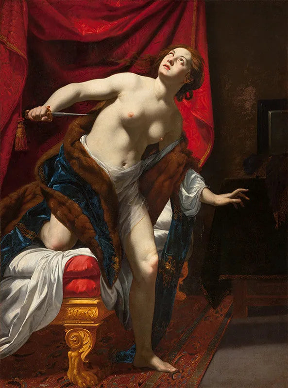 Le suicide de Lucrèce - Simon Vouet image 1 copie peinte à la main à l’huile