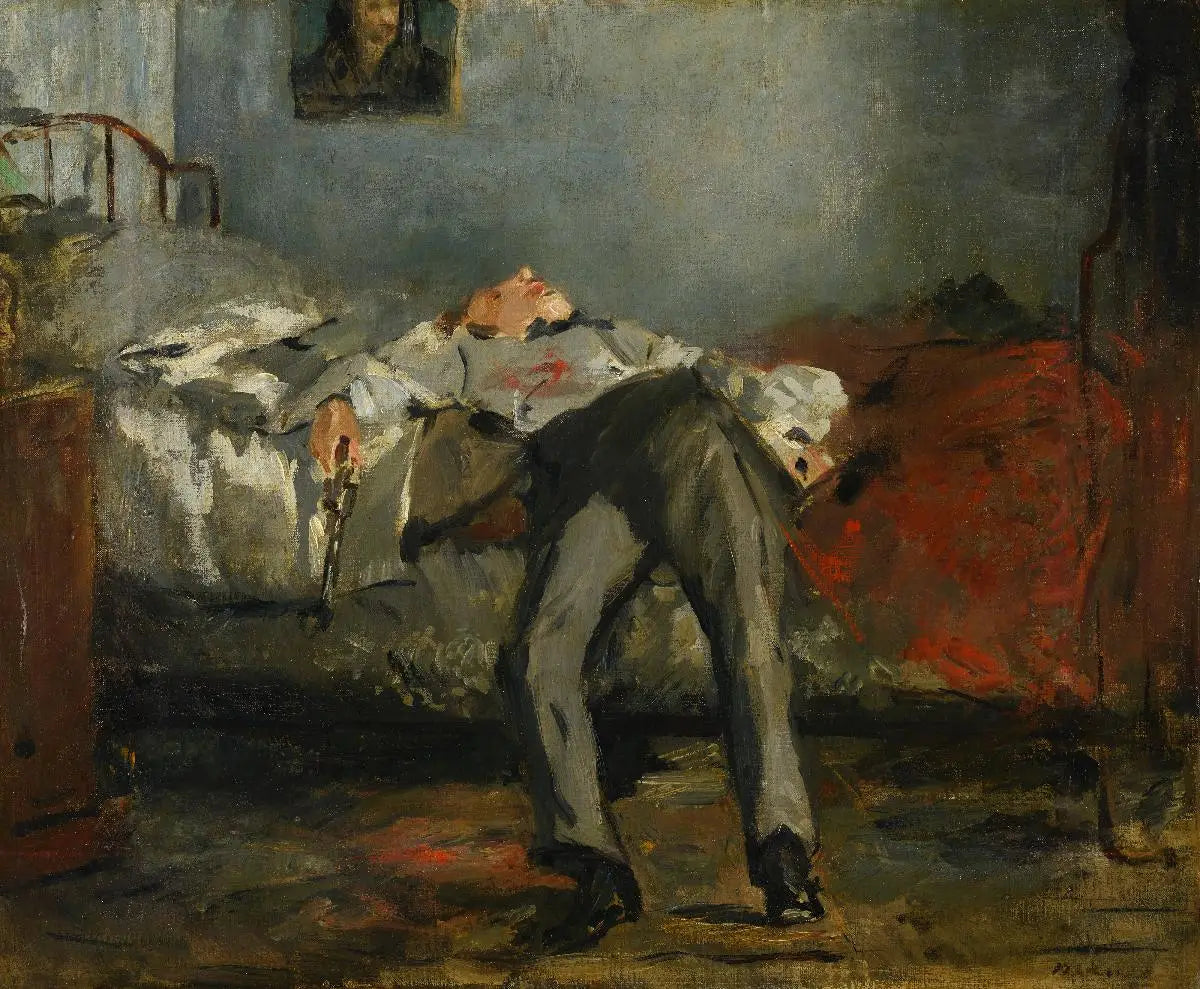 Le Suicidé - Édouard Manet image 1 copie peinte à la main à l’huile