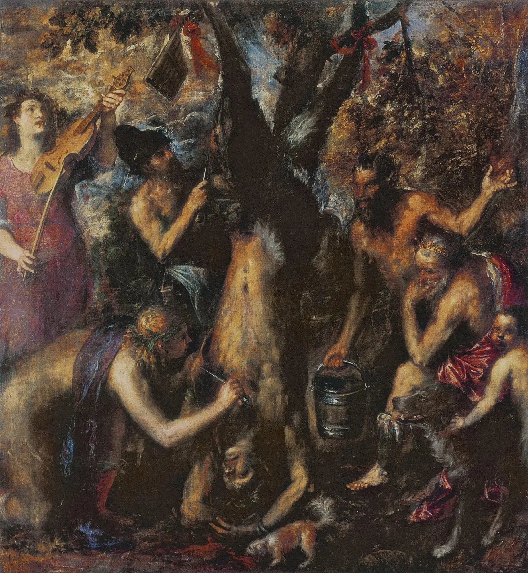 Le Supplice de Marsyas - Titian image 1 reproduction artisanale de tableau