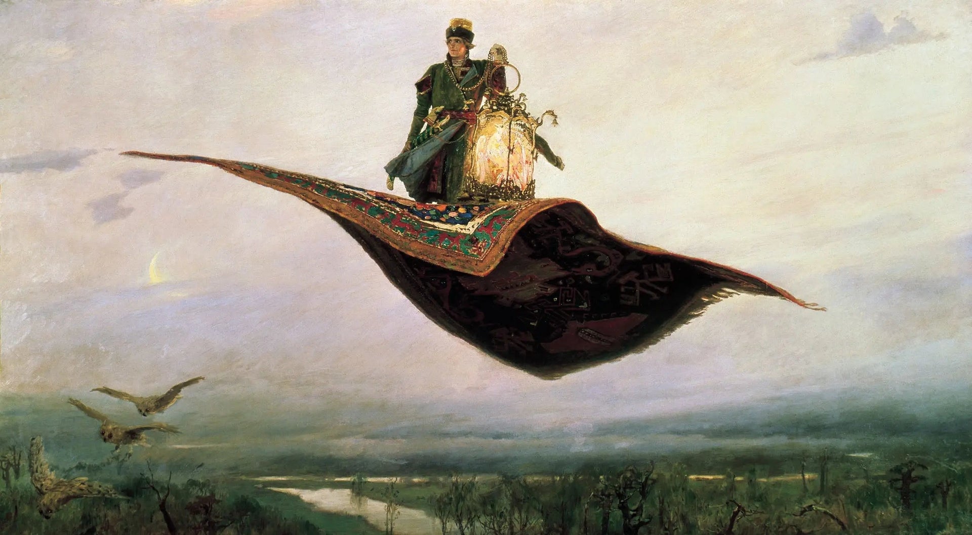 Le Tapis volant - Viktor Vasnetsov image 1 tableau peint à l’huile sur toile