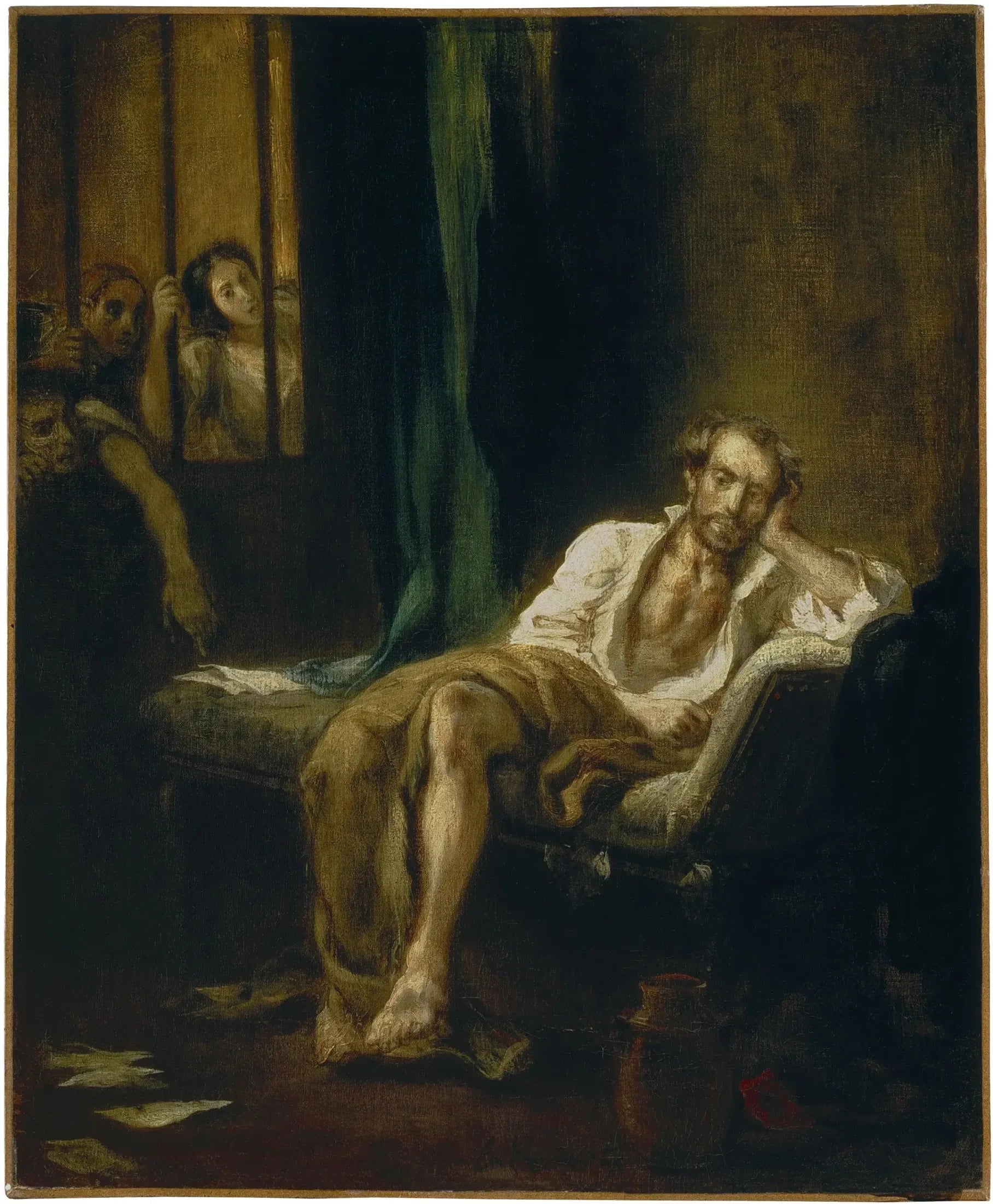 Le Tasse dans la maison des fous - Eugène Delacroix image 1 reproduction d’œuvre d’art à l’huile