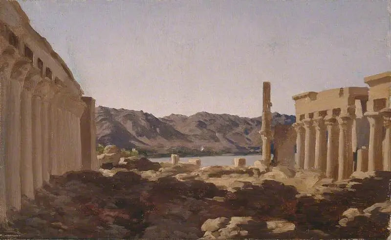 Le temple de Philae - Frederic Leighton image 1 reproduction artisanale de tableau