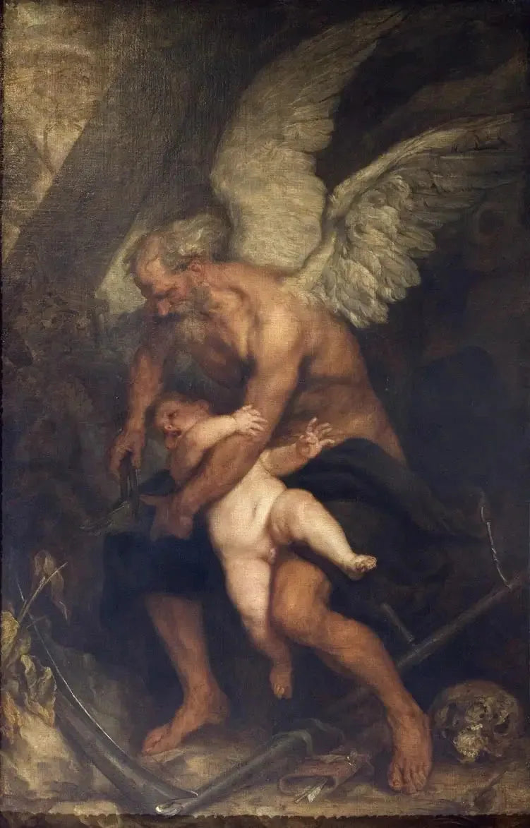 Le Temps coupant les ailes de l'Amour - Antoine van Dyck image 1 reproduction réalisée par Alpha Reproduction