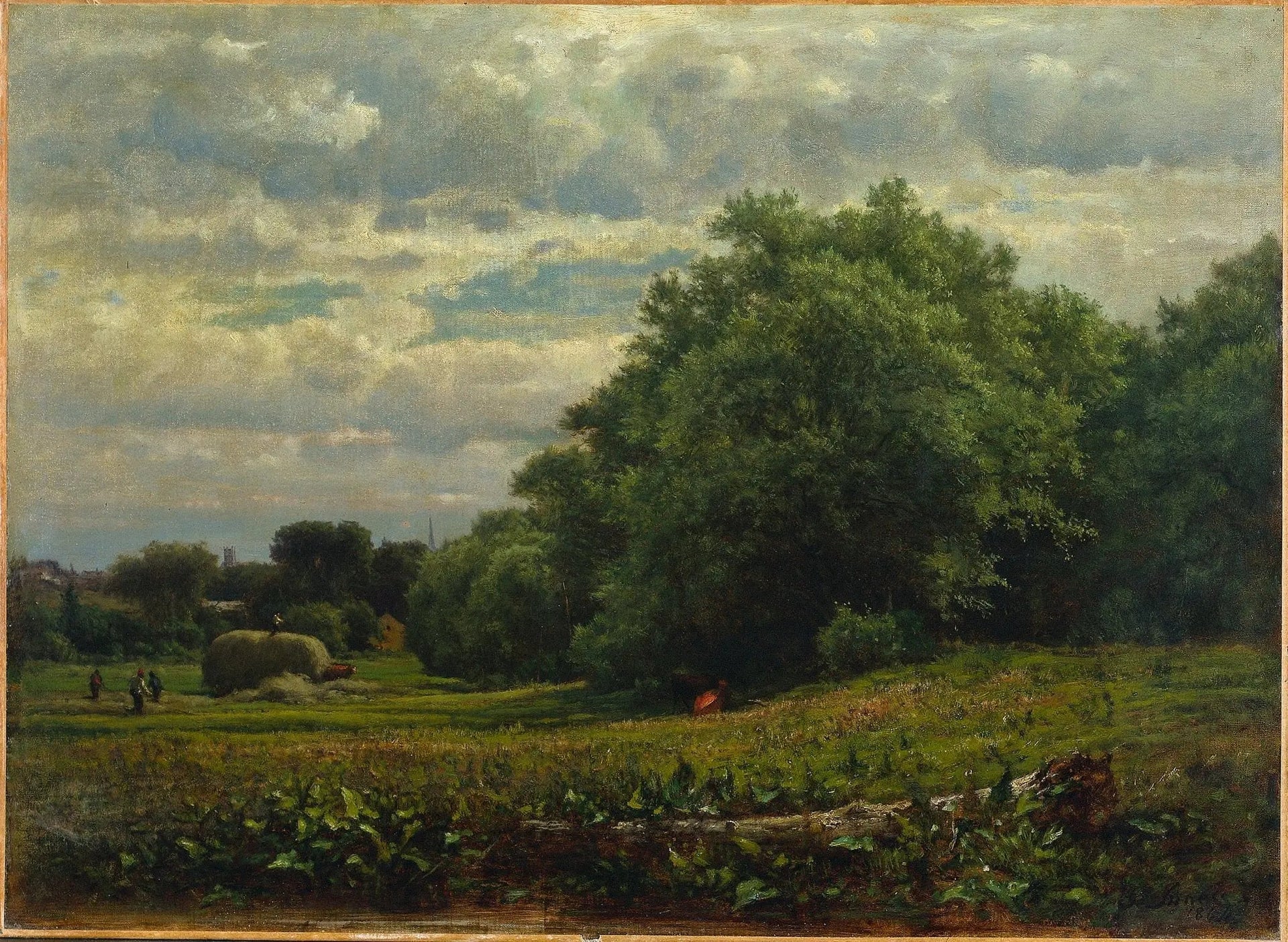 Le temps des récoltes - George Inness image 1 copie peinte à la main à l’huile