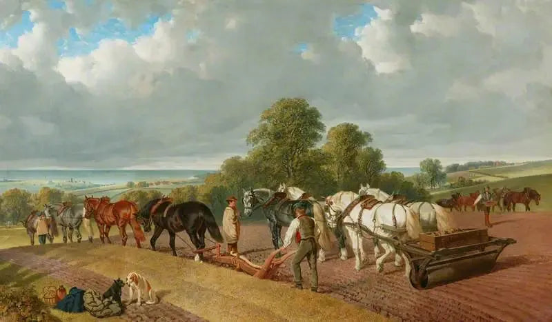 Le temps des semences - John Frederick Herring, Sr. image 1 copie peinte à la main à l’huile
