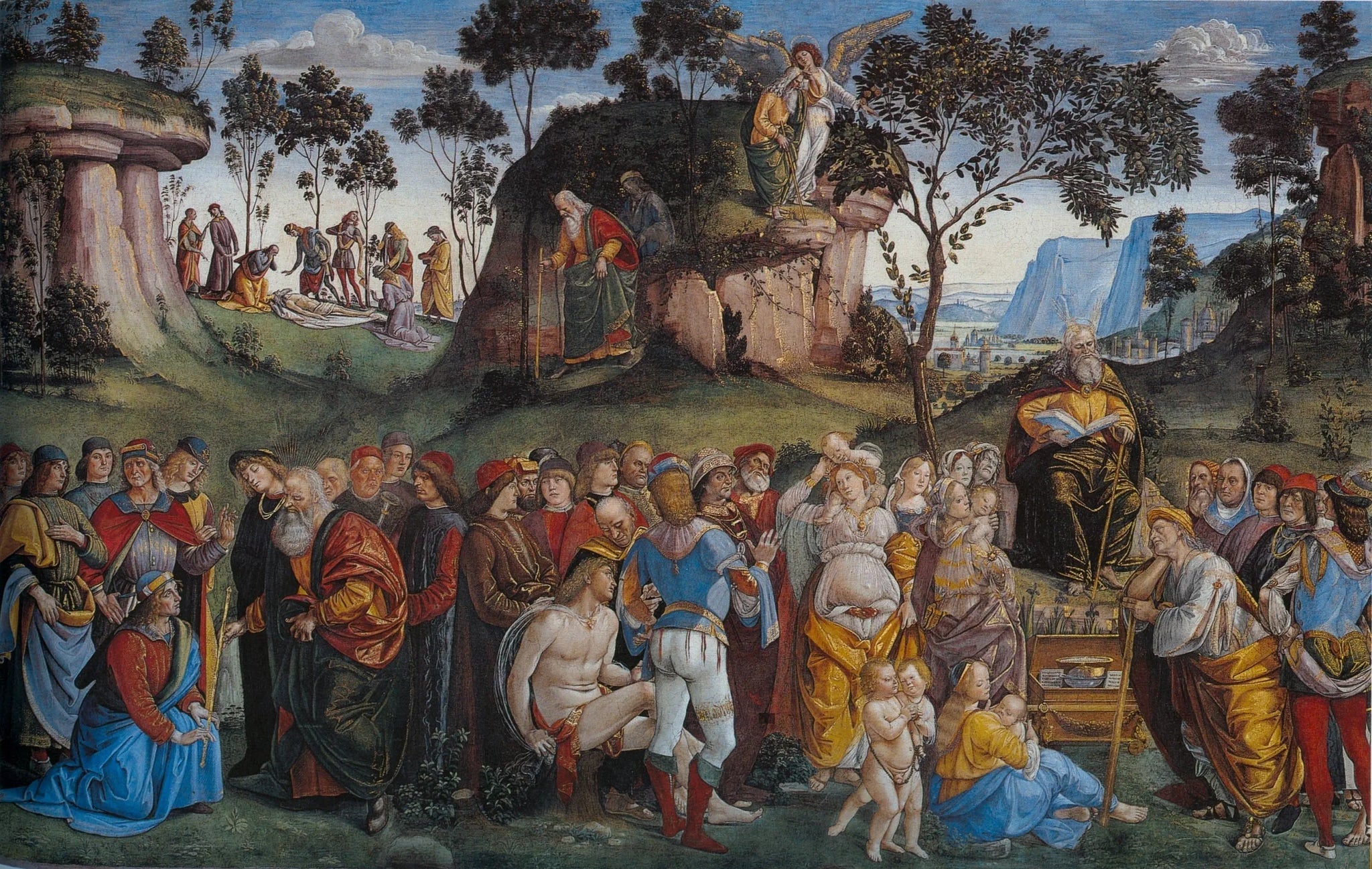Le Testament et la mort de Moïse - Luca Signorelli image 1 reproduction réalisée par Alpha Reproduction