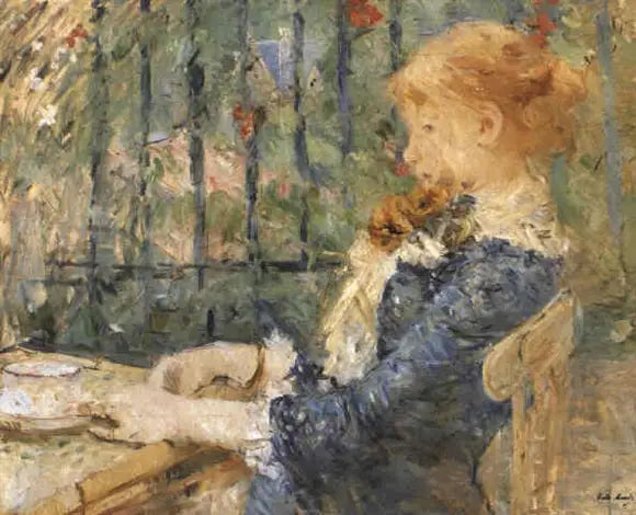 Le thé - Berthe Morisot image 1 copie de tableau peinte à la main