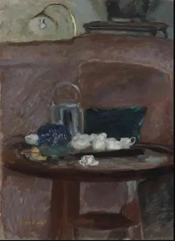Le thé, bouquet de violettes - Pierre Bonnard