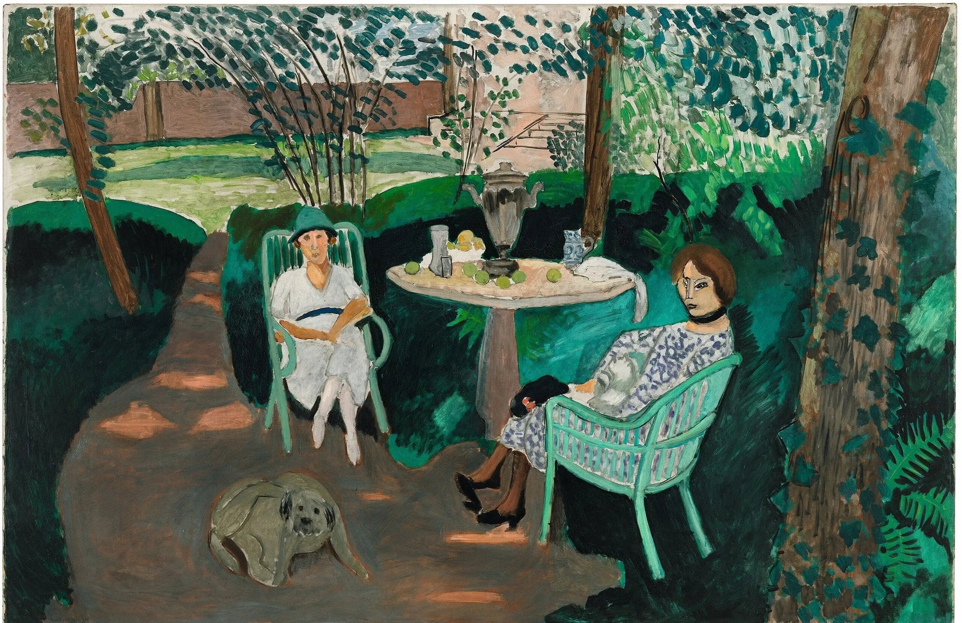 Le Thé dans le jardin - Henri Matisse image 1 tableau peint à l’huile sur toile