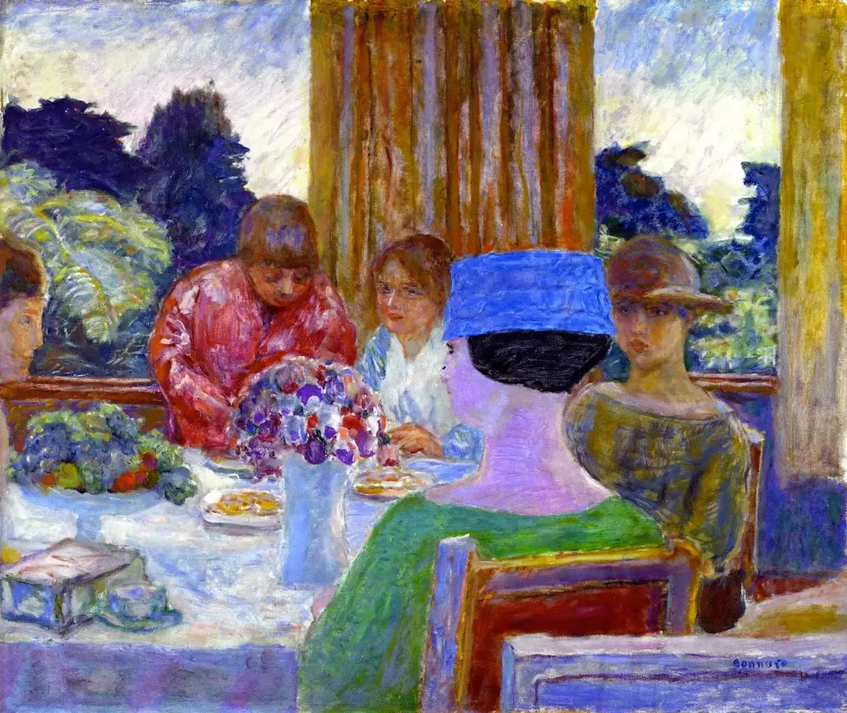 Le Thé - Pierre Bonnard image 1 reproduction d’œuvre d’art à l’huile