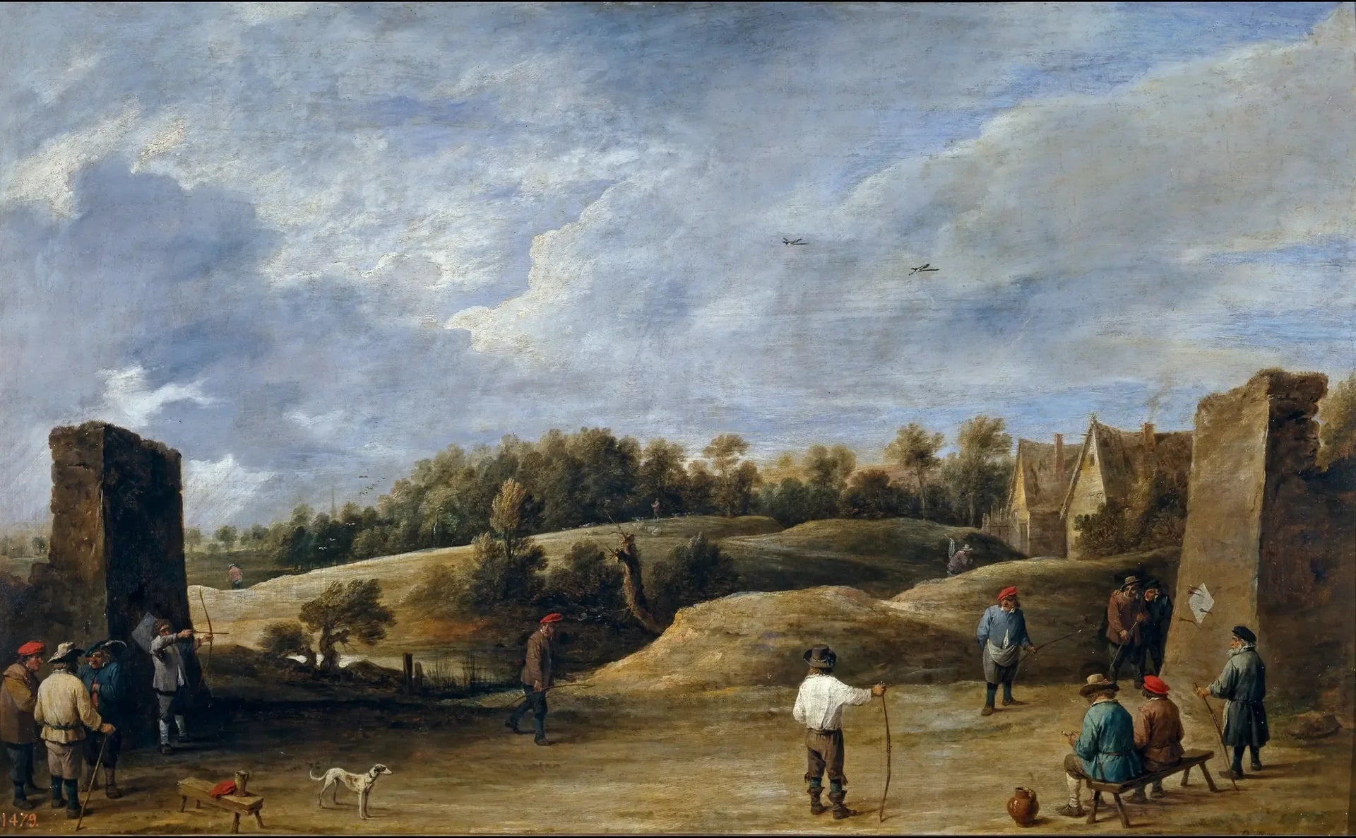 Le Tir à l'arc - David Teniers le Jeune image 1 copie de tableau peinte à la main