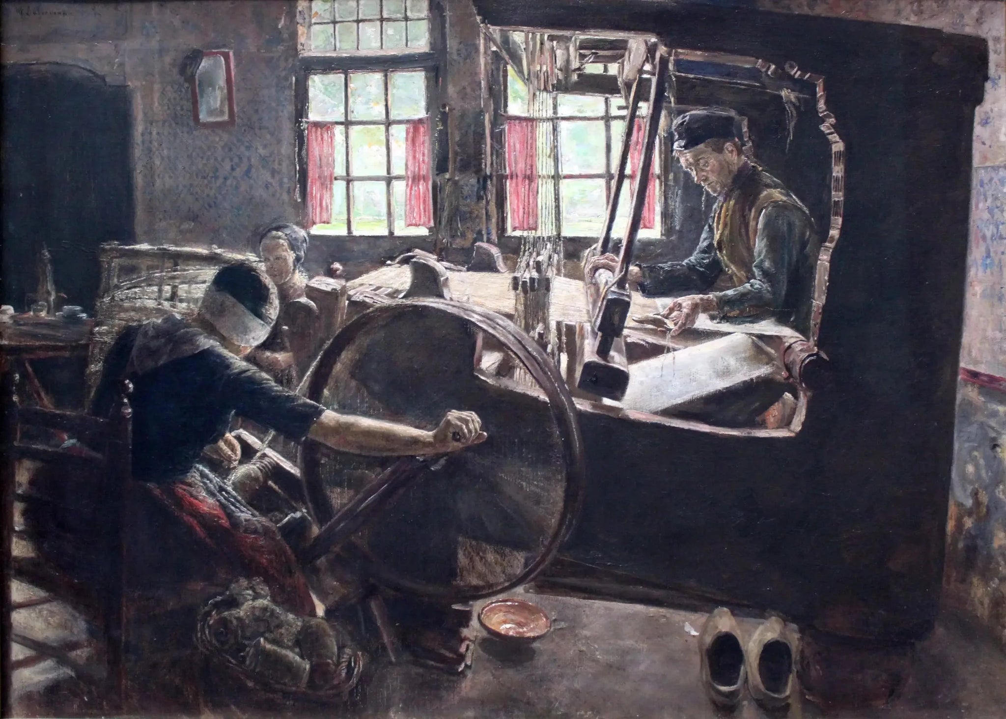 Le Tisserand - Max Liebermann image 1 reproduction artisanale de tableau