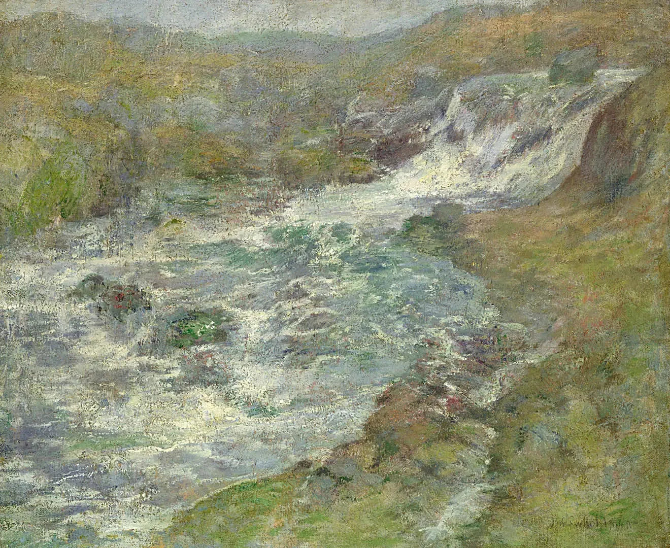 Le Torrent - John Henry Twachtman image 1 reproduction de peinture à l’huile