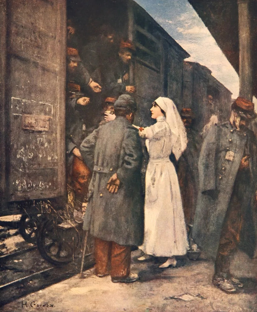 Le train des blessés - Henri Gervex image 1 reproduction d’œuvre d’art à l’huile