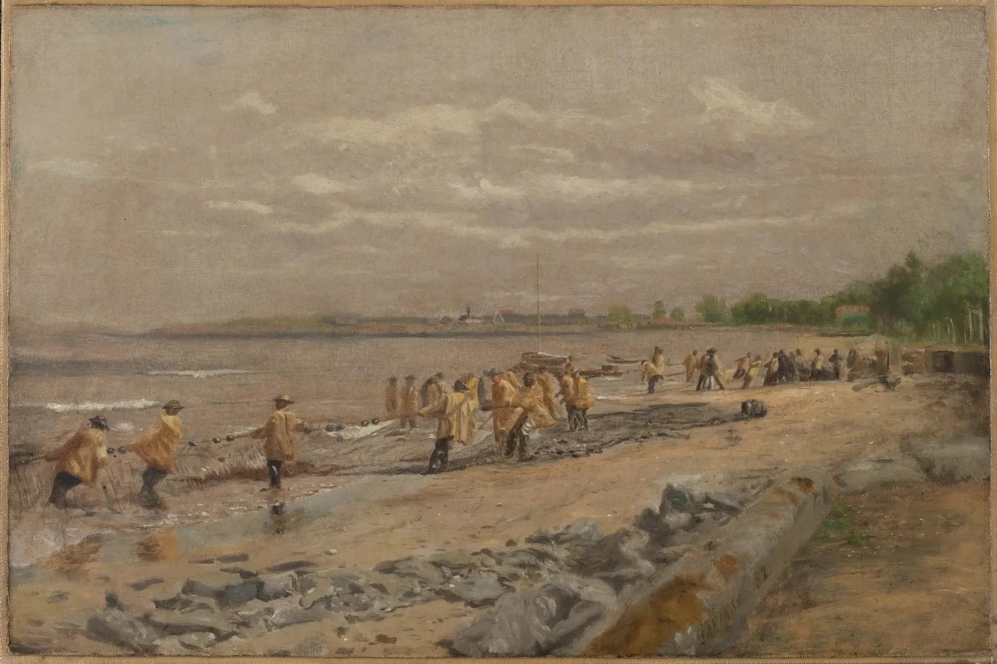 Le transport de la Seine - Thomas Eakins image 1 reproduction réalisée par Alpha Reproduction