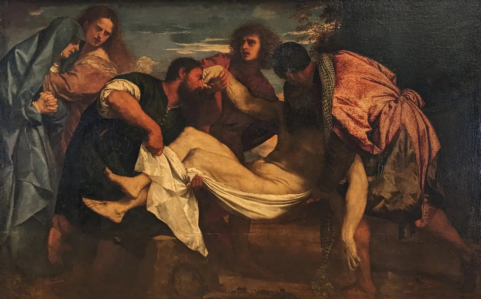 Le Transport du Christ au tombeau - Titian image 1 reproduction d’œuvre d’art à l’huile