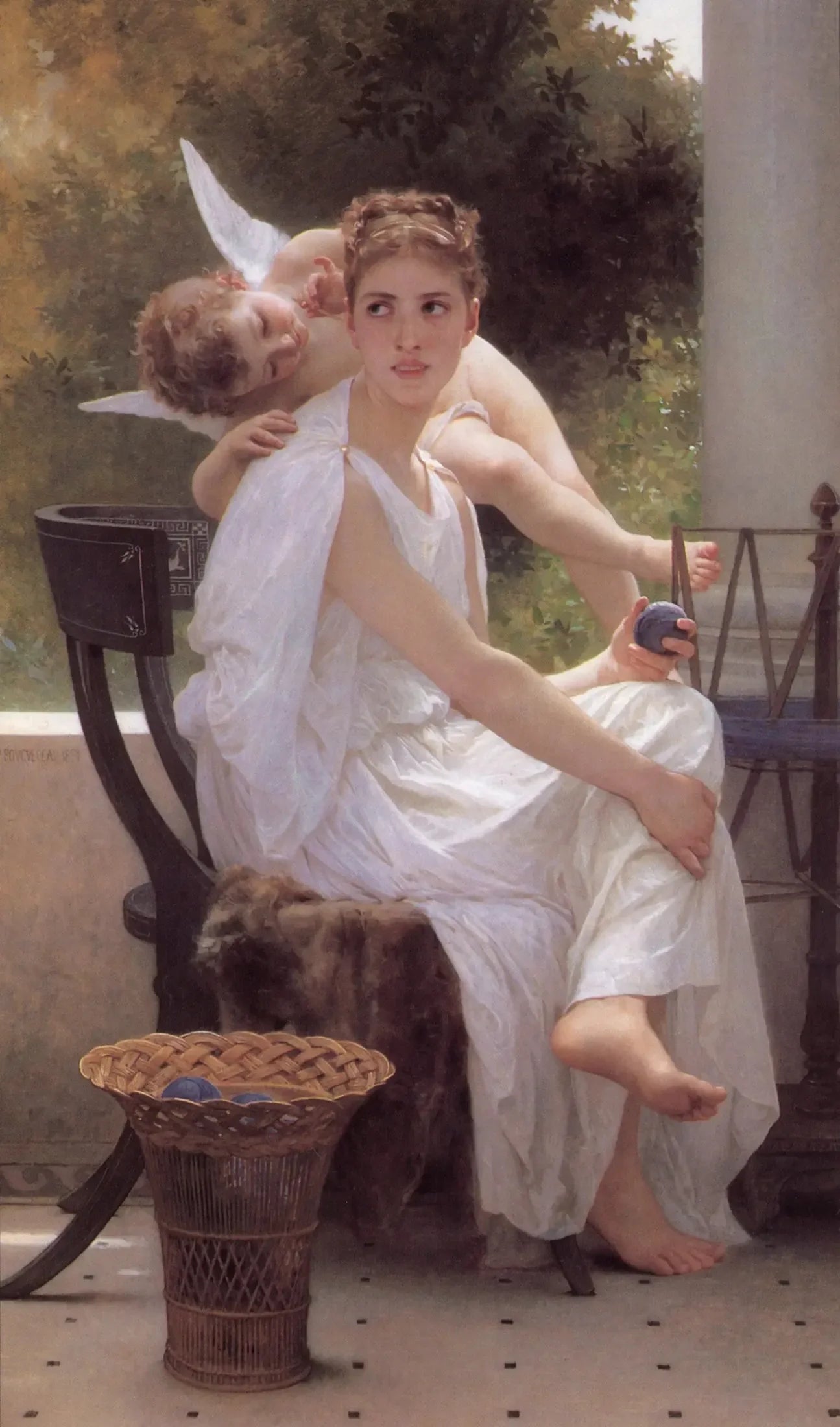 Le Travail interrompu - Bouguereau image 1 reproduction de peinture à l’huile