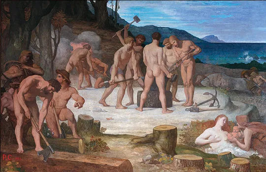 Le Travail - Pierre Puvis de Chavannes image 1 reproduction artisanale de tableau
