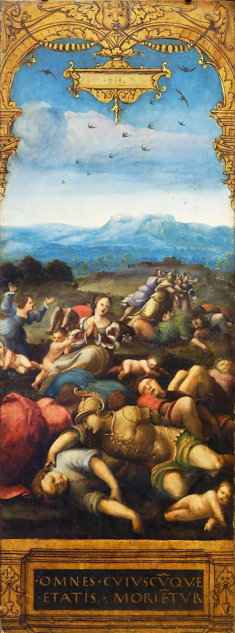 Le treizième signe avant-coureur de la fin du monde ("Tout ce qui a vie sur terre mourra") - Jean Cousin l'Ancien image 1 reproduction artisanale de tableau