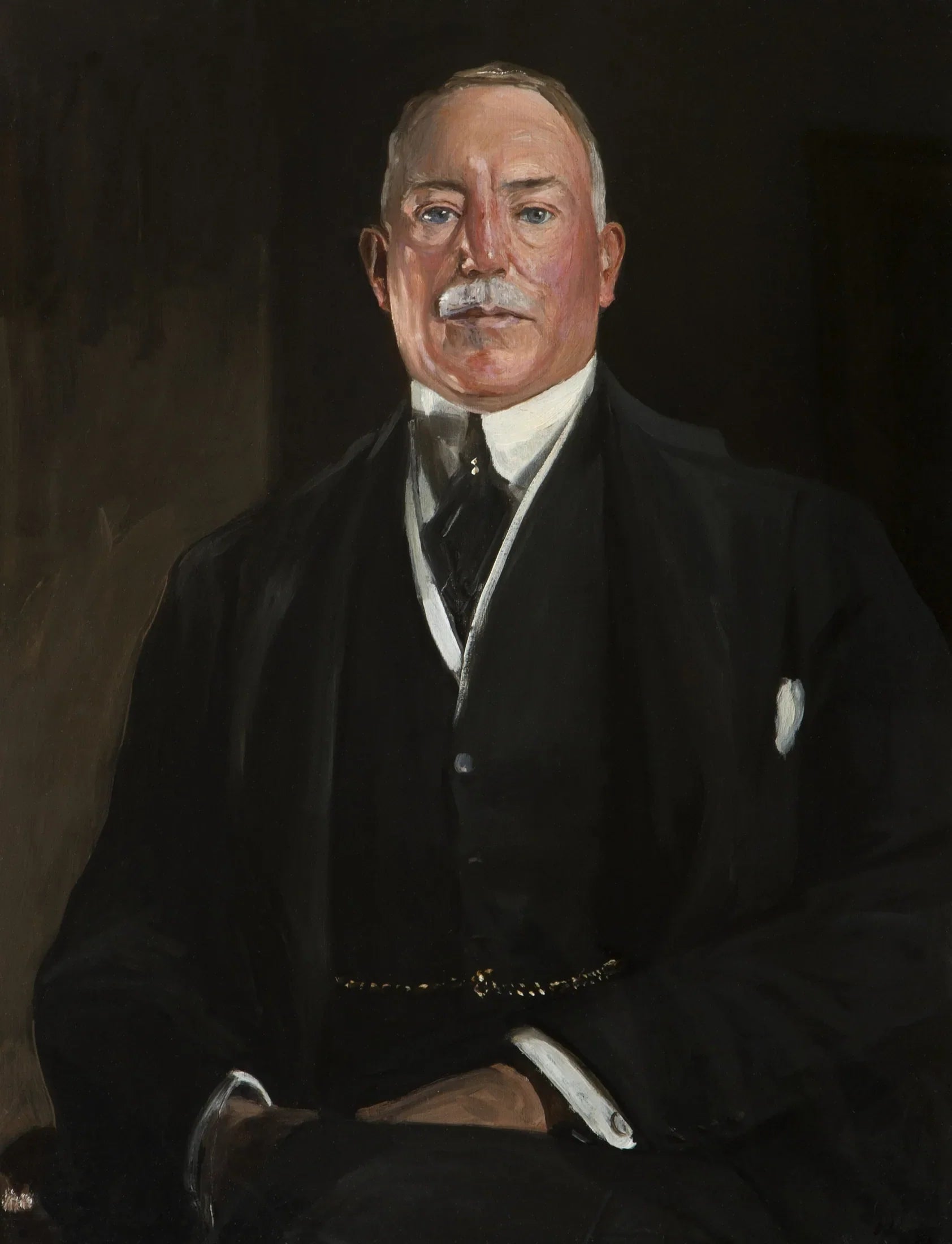 Le très honorable vicomte Craigavon (1871-1940), premier ministre d'Irlande du Nord - John Lavery image 1 copie peinte à la main à l’huile