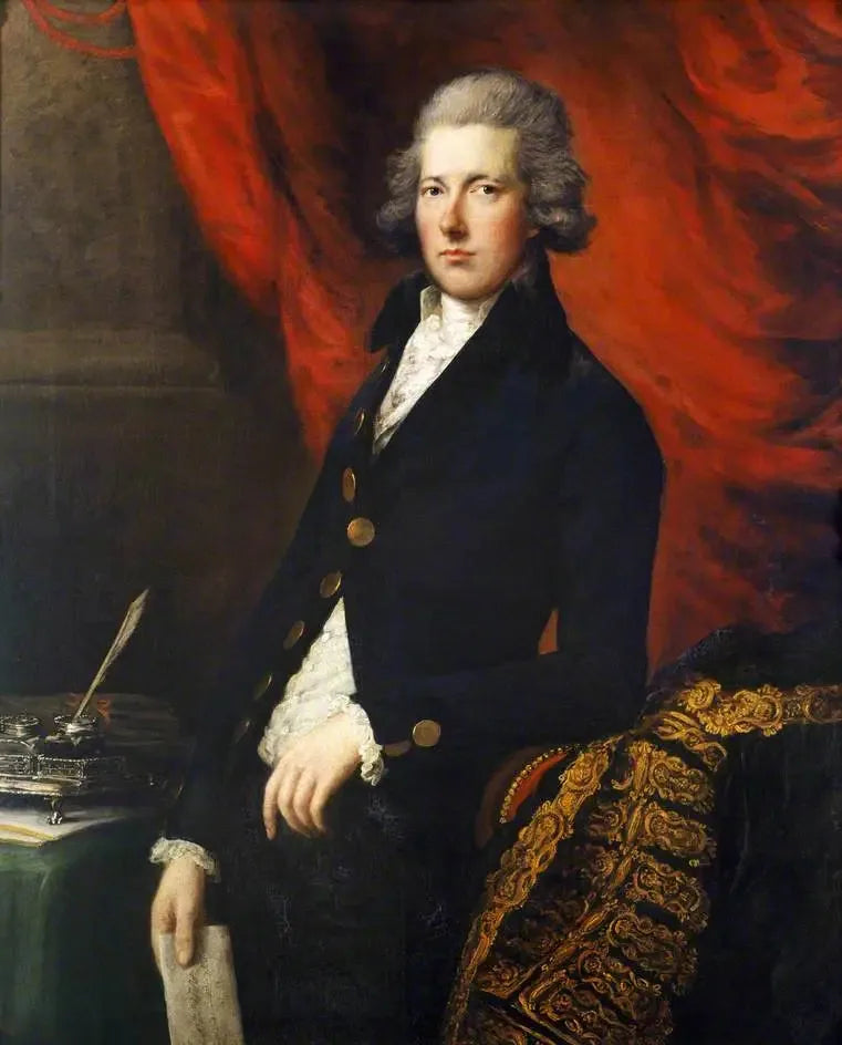 Le très honorable William Pitt le Jeune (1759–1806) - Thomas Gainsborough image 1 copie peinte à la main à l’huile