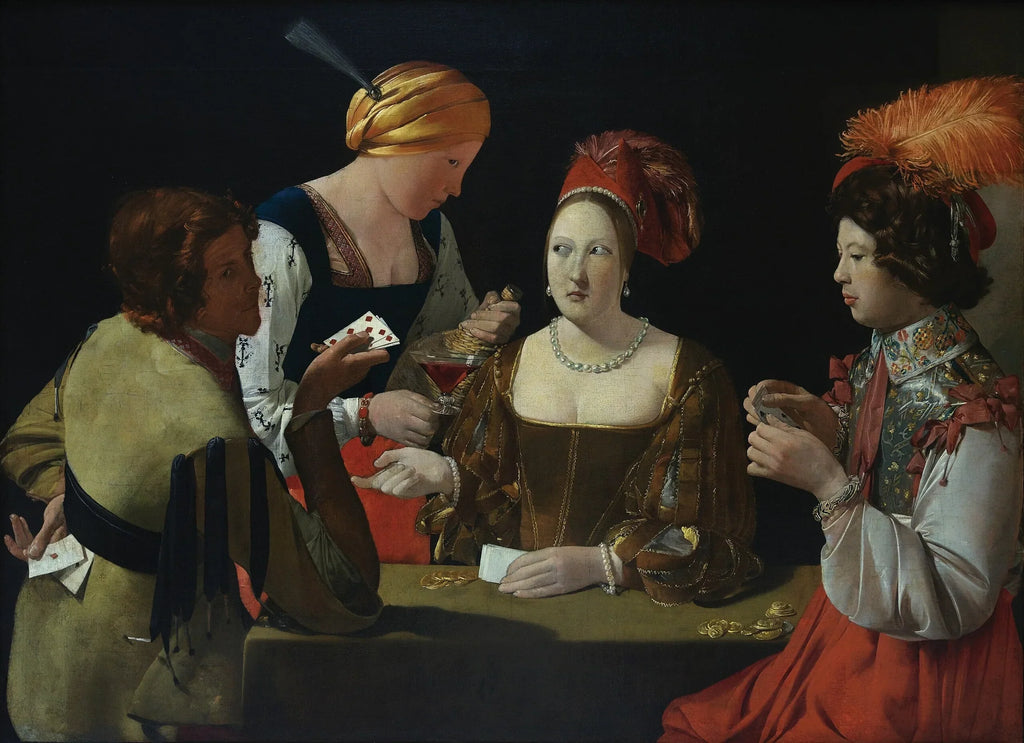 Le Tricheur à l'as de carreau - Georges de La Tour image 1 reproduction artisanale de tableau