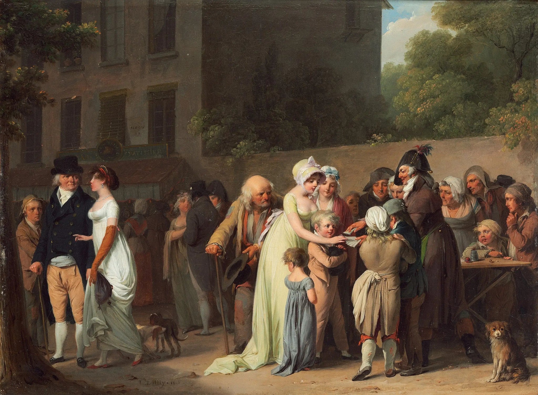 Le Tricheur du boulevard - Louis-Léopold Boilly image 1 reproduction réalisée par Alpha Reproduction