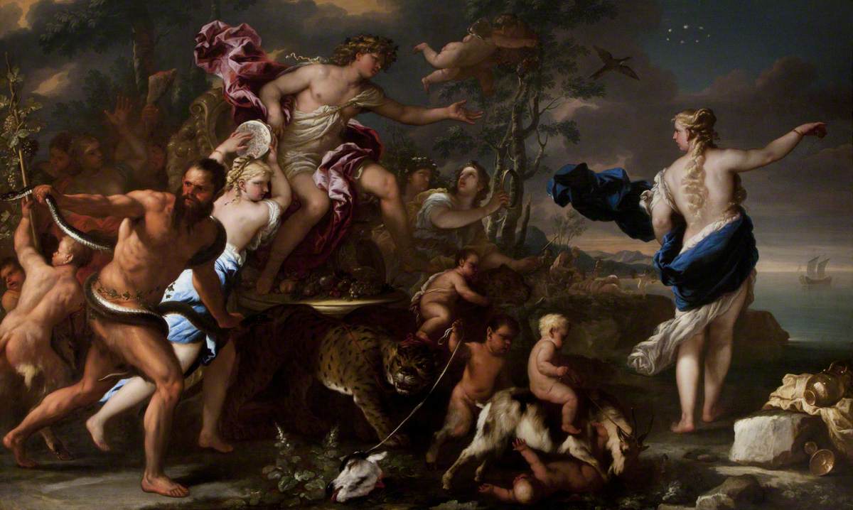 Le triomphe de Bacchus avec Ariane - Luca Giordano image 1 tableau peint à l’huile sur toile