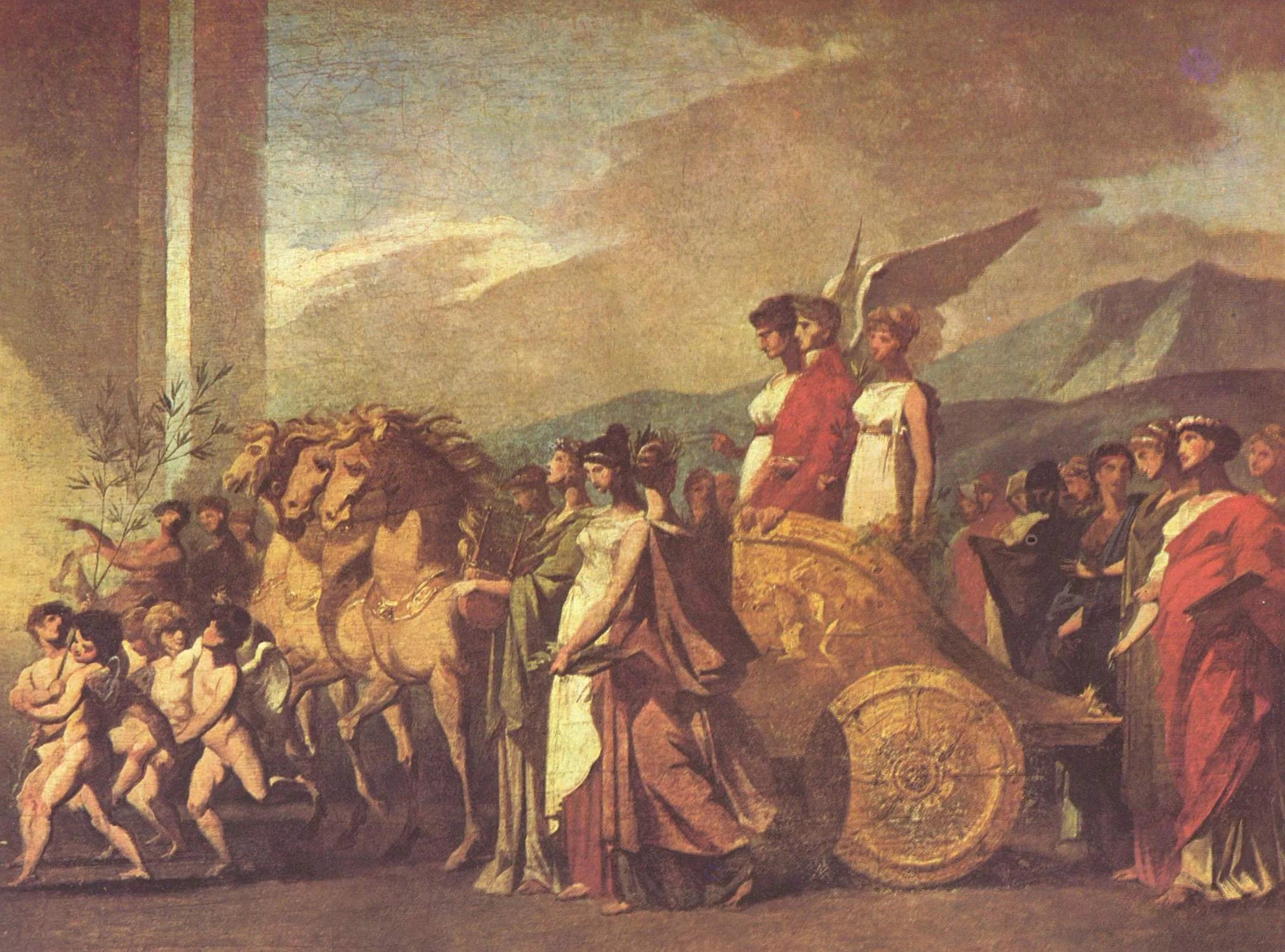 Le triomphe de Bonaparte ou la Paix - Pierre-Paul Prud'hon image 1 copie de tableau peinte à la main