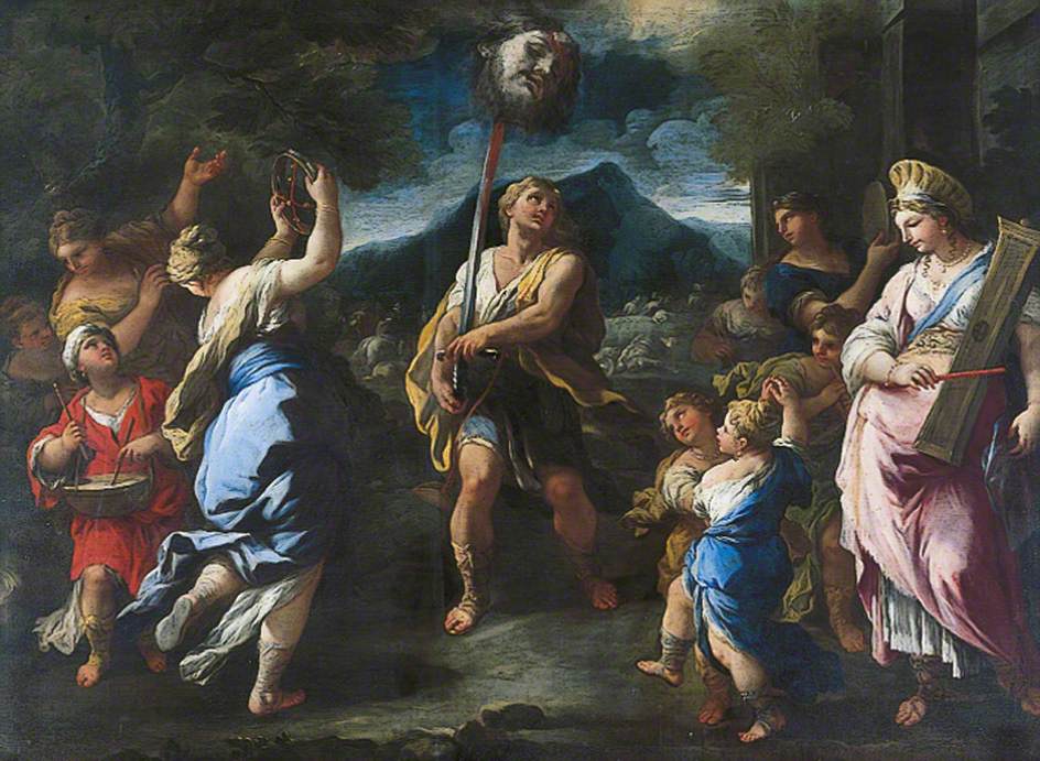 Le triomphe de David - Luca Giordano image 1 reproduction artisanale de tableau