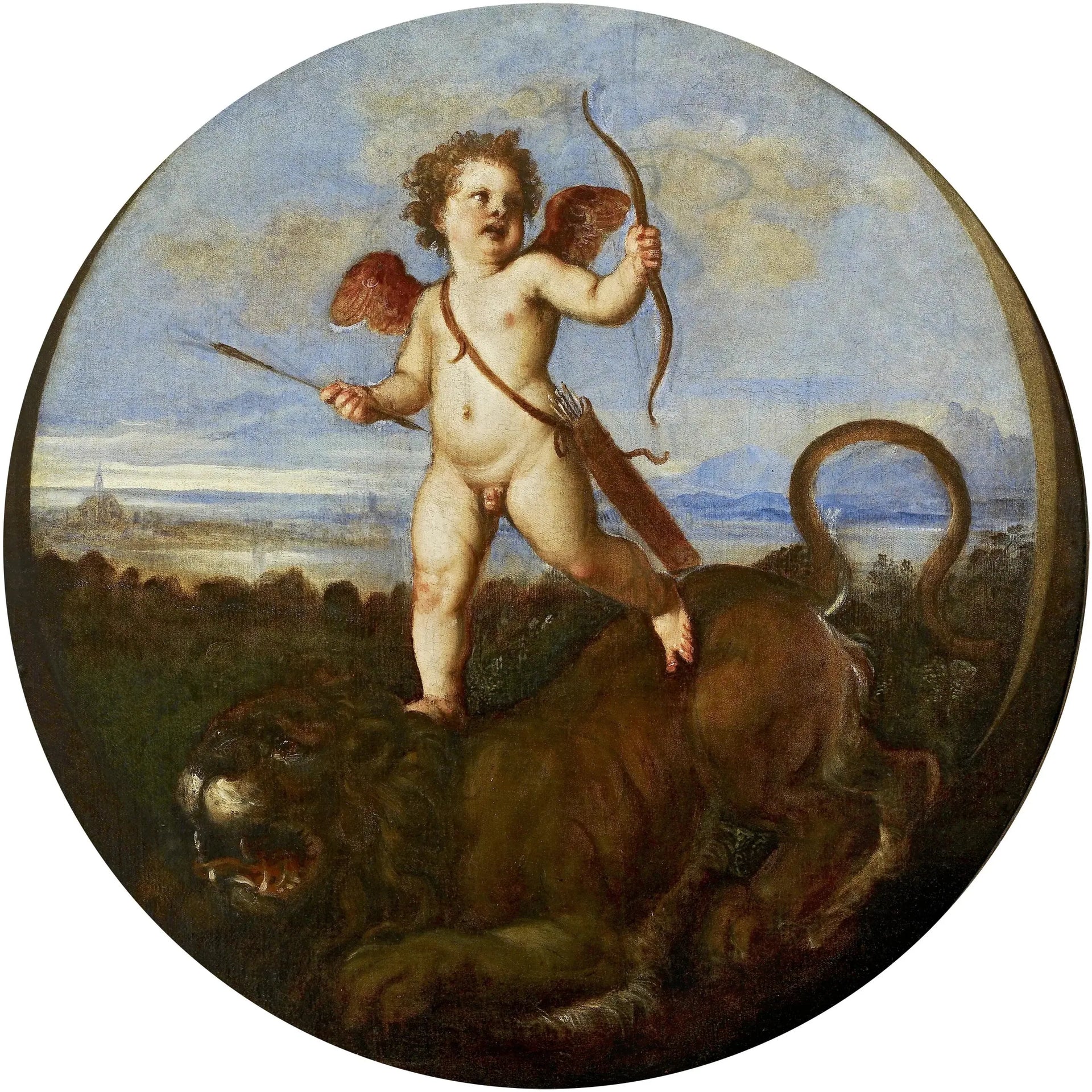 Le triomphe de l'amour - Titian image 1 reproduction artisanale de tableau