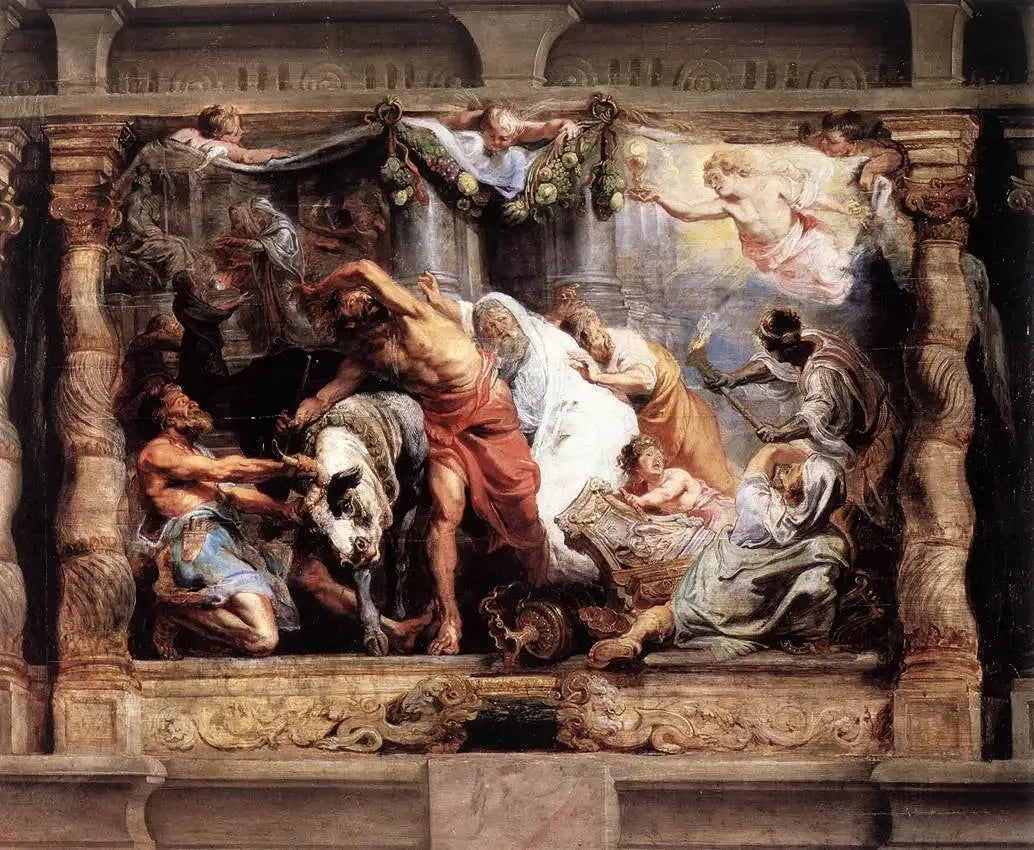 Le Triomphe de l'Eucharistie sur l'Idolâtrie - Peter Paul Rubens image 1 copie de tableau peinte à la main