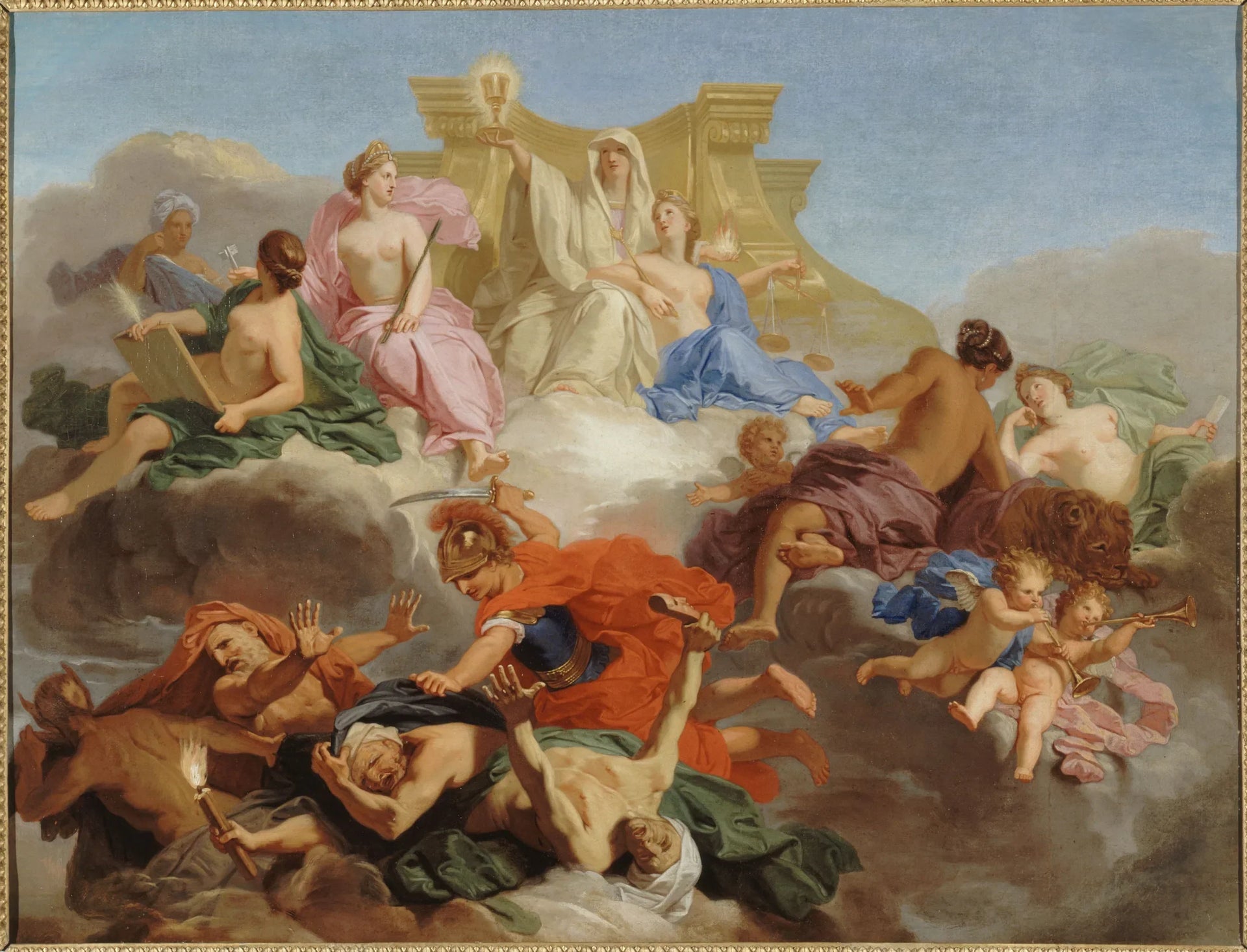 Le Triomphe de la Justice - Jean-Baptiste Jouvenet image 1 copie de tableau peinte à la main