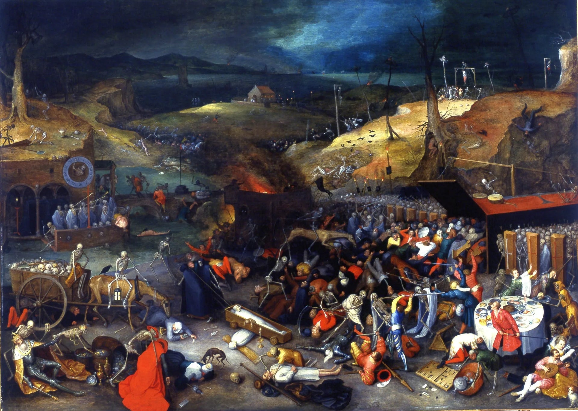 Le triomphe de la mort - Jan Brueghel l'Ancien image 1 reproduction artisanale de tableau