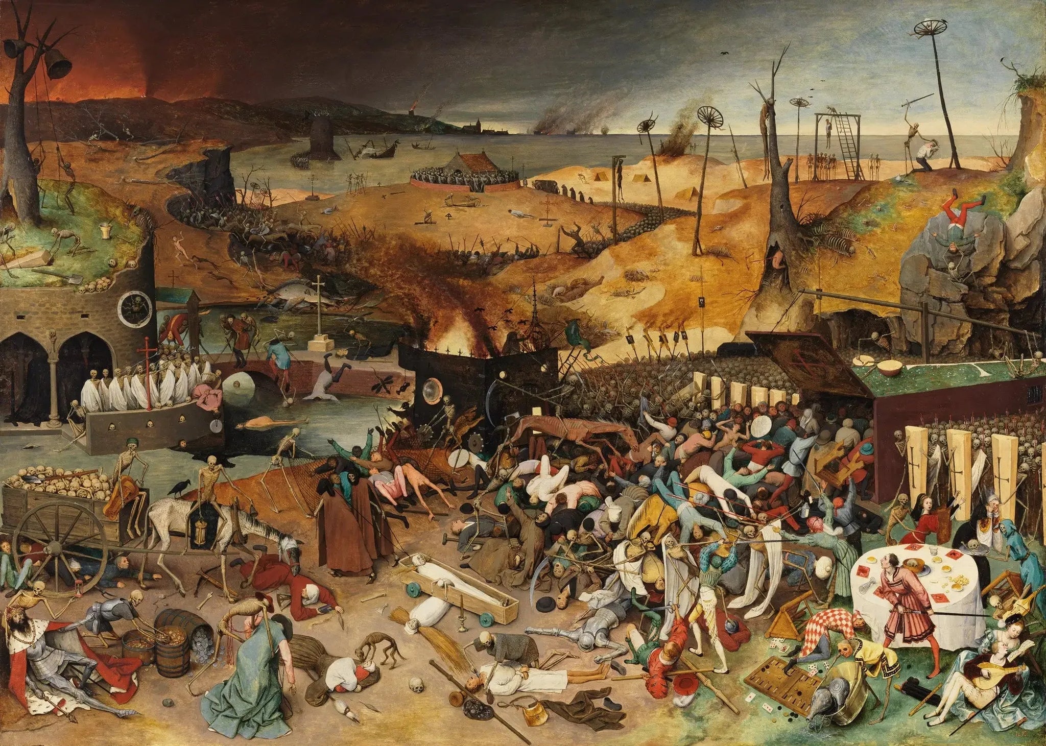 Le Triomphe de la Mort - Pieter Brueghel the Elder image 1 reproduction de peinture à l’huile