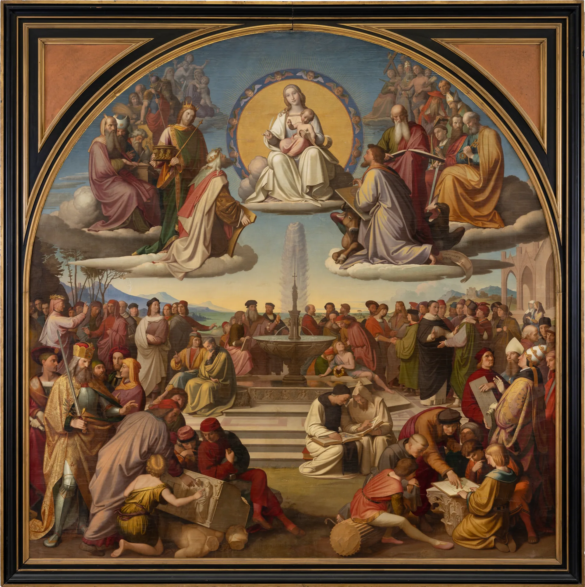 Le triomphe de la religion dans les arts - Johann Friedrich Overbeck image 1 reproduction réalisée par Alpha Reproduction
