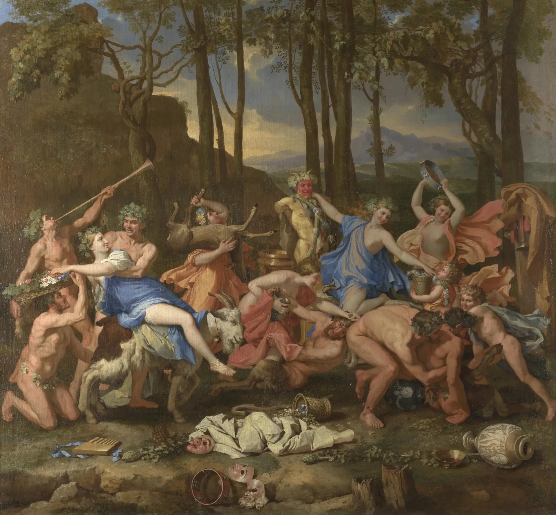 Le Triomphe de Pan - Nicolas Poussin image 1 copie de tableau peinte à la main