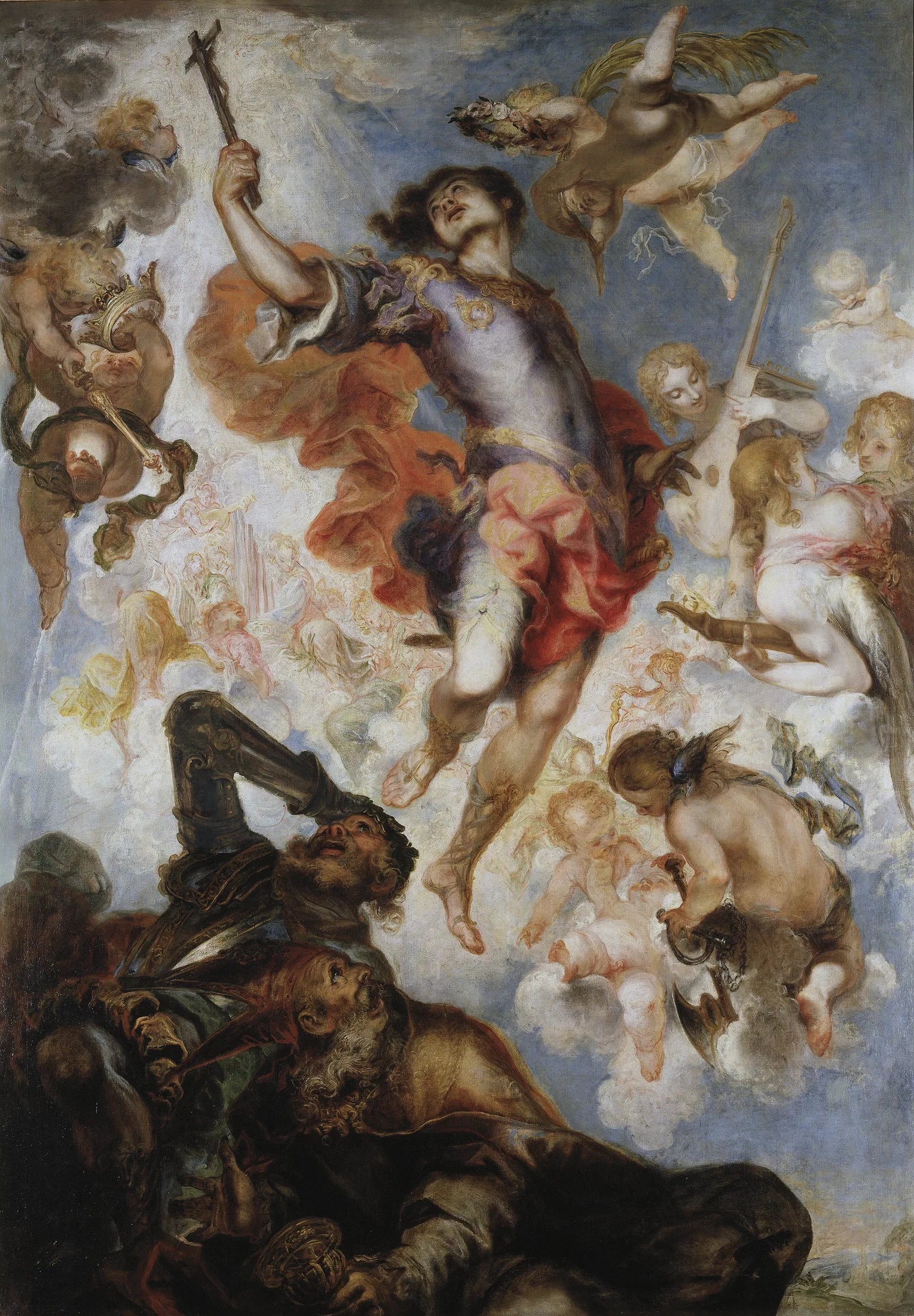 Le triomphe de saint Herménégile - Francisco Herrera the younger image 1 reproduction artisanale de tableau
