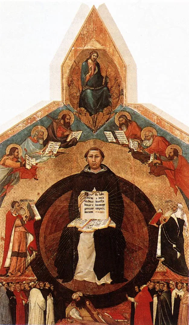 Le triomphe de saint Thomas d'Aquin - Lippo Memmi