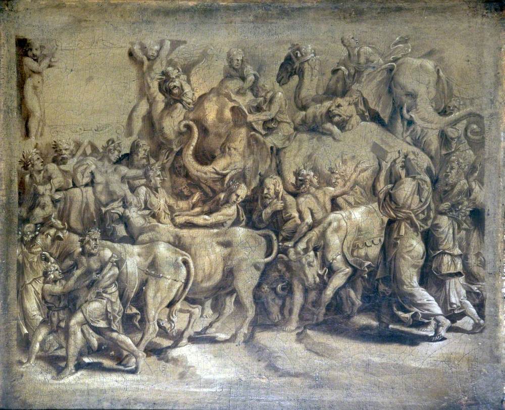 Le triomphe de Scipion l'Africain - Giulio Romano image 1 reproduction artisanale de tableau
