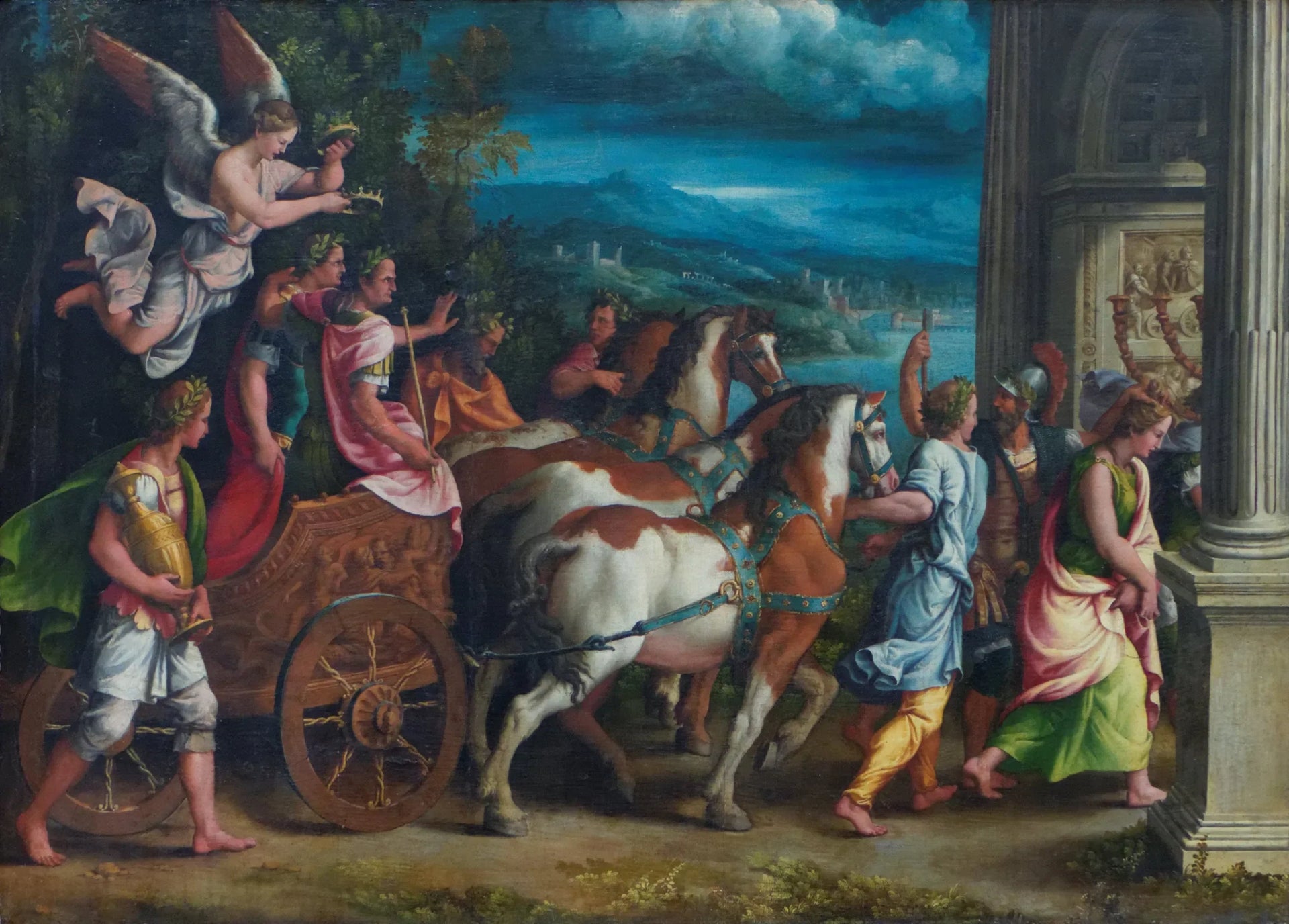 Le Triomphe de Titus et Vespasien - Giulio Romano image 1 reproduction d’œuvre d’art à l’huile
