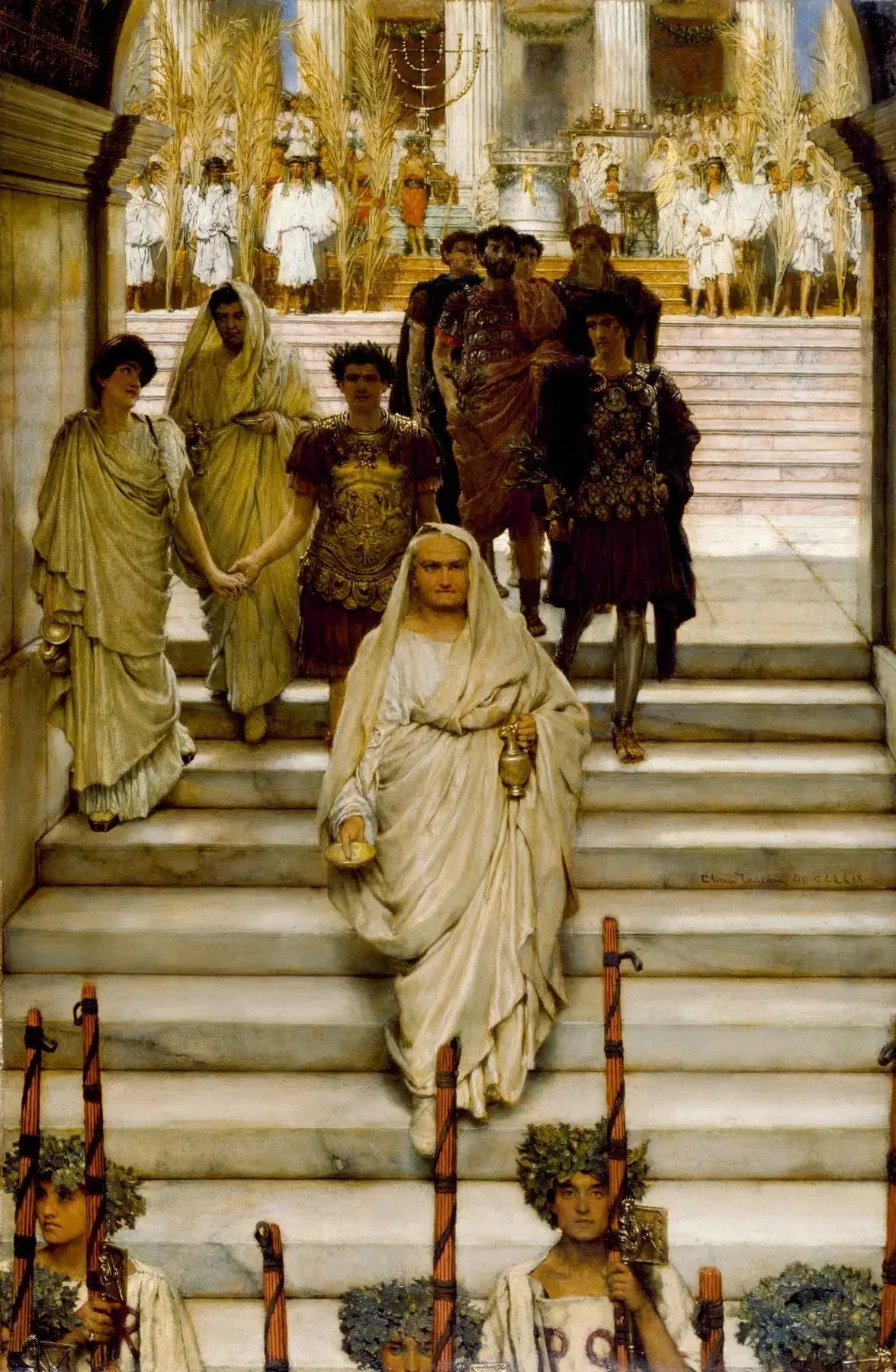 Le Triomphe de Titus : Les Flaviens - Lawrence Alma-Tadema image 1 reproduction artisanale de tableau