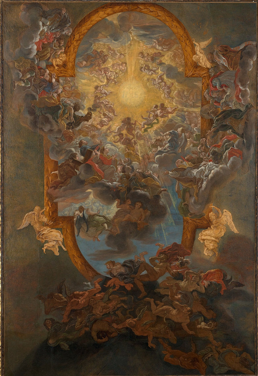 Le triomphe du nom de Jésus - Giovanni Battista Gaulli image 1 copie peinte à la main à l’huile